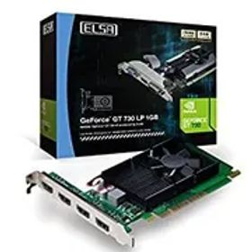 【中古】【非常に良い】ELSA GEFORCE GT 730 1GB QD グラフィックスボード GD730-1GERQD