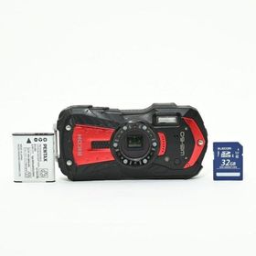 ＜並品＞ RICOH WG-60 レッド｜アウトドア対応防水デジタルカメラ(コンパクトデジタルカメラ)