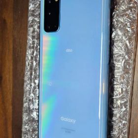 au Galaxy S20 5G SCG01 クラウドブルー ケース付き