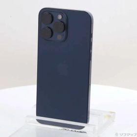 〔中古品〕 iPhone15 Pro Max 512GB ブルーチタニウム MU6X3J／A SIMフリー【262】