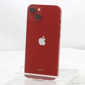 〔中古〕Apple(アップル) iPhone13 128GB プロダクトレッド MLNF3J／A SIMフリー〔348-ud〕