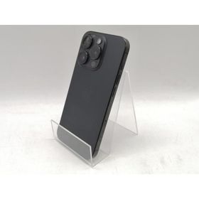 【中古】Apple 国内版 【SIMフリー】 iPhone 15 Pro 128GB ブラックチタニウム MTU73J/A【熊本】保証期間１ヶ月【ランクB】