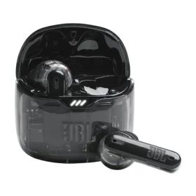 【中古】（新古品） JBL TUNE FLEX GHOST ワイヤレスイヤホン bluetooth 2ウェイ装着/ノイズキャンセリング/IPX4/ブラック/JBLTFLEXGBLK