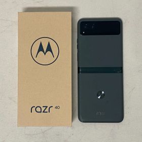 【浜館70-628】 【店舗併売品】 motorola razr 40 SIMフリー セージグリーン 【中古品】