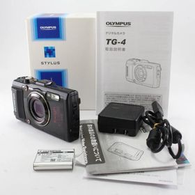 OLYMPUS デジタルカメラ STYLUS TG-4 Tough ブラック 1600万画素CMOS F2.0 15m 防水 100kgf耐荷重 GPS+電子コンパス＆内蔵Wi-Fi TG-4 BLK