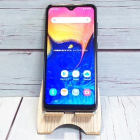 au Galaxy A20 SCV46 Black 本体 白ロム SIMロック解除済み SIMフリー C177742