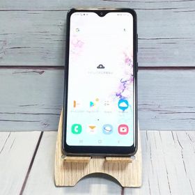 au Galaxy A20 SCV46 Black 本体 白ロム SIMロック解除済み SIMフリー C468332