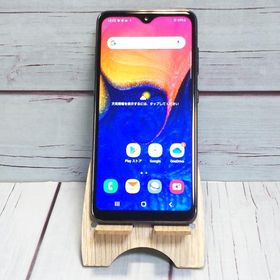 au Galaxy A20 SCV46 Black 本体 白ロム SIMロック解除済み SIMフリー 710445