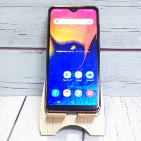 au Galaxy A20 SCV46 Black 本体 白ロム SIMロック解除済み SIMフリー B469991