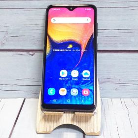 au Galaxy A20 SCV46 Black 本体 白ロム SIMロック解除済み SIMフリー B175456