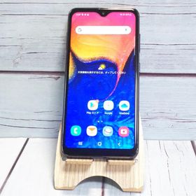 au Galaxy A20 SCV46 Black 本体 白ロム SIMロック解除済み SIMフリー B704000