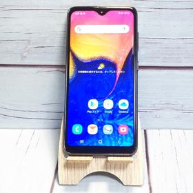 au Galaxy A20 SCV46 Black 本体 白ロム SIMロック解除済み SIMフリー B718208