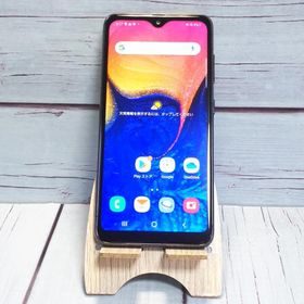 au Galaxy A20 SCV46 Black 本体 白ロム SIMロック解除済み SIMフリー B469736