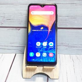 au Galaxy A20 SCV46 Black 本体 白ロム SIMロック解除済み SIMフリー 685613