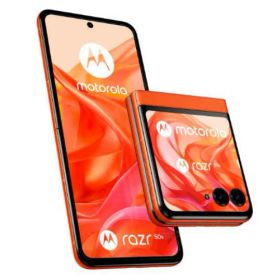 「「+2倍ポイント・新品」SIMフリー motorola razr 50s 8GB/256GB/6.7インチ [スプリッツオレンジ] SoftBank版 フリップスタイル 5000万画素高画質カメラ 二つ折スマホ AI搭載 スマホ 本体 4549046146724