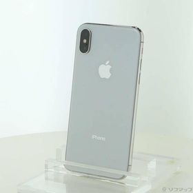 〔中古〕Apple(アップル) iPhoneX 64GB シルバー MQAY2J／A SIMフリー〔348-ud〕
