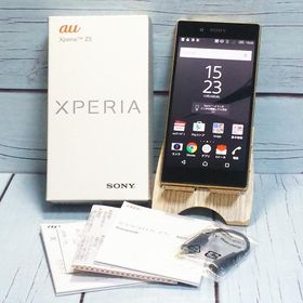 SONY au Xperia Z5 SOV32 Gold 本体 白ロム SIMロック解除済み SIMフリー B288515
