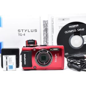 オリンパス OLYMPUS STYLUS TG-4 Tough レッド ≪元箱 動作光学良好 動作確認済≫ 0096