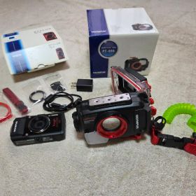 【美品】OLYMPUS TG-4 ／ PT-056 水中カメラセット