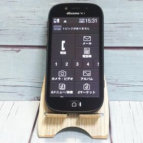 富士通 docomo らくらくスマートフォン3 ブラック F-06F 本体 白ロム B848046