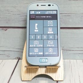 docomo 富士通 らくらくスマートフォン3 F-06F エアーブルー 本体 白ロム B171983