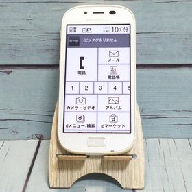 富士通 らくらくスマートフォン3 F-06F docomo ホワイト 本体 白ロム B637421