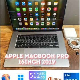 ［新品バッテリー/GPU搭載］Apple MacBook Pro 16inch 2019/Core i7 2.6GHz/16GB/SSD512GB/Windows11/Office 2024/438