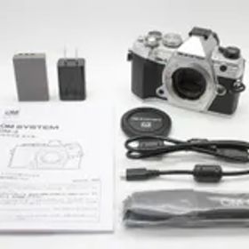 ショット数5094回【ほぼ新品】OMデジタルソリューションズ OM SYSTEM OM-5 ボディ シルバー 動作確認済 バッテリー