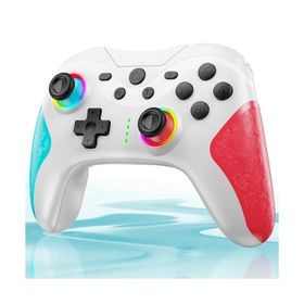 Switch コントローラー Switch2 TURBO連射機能 スイッチ コントローラー 20時間連続使用 1000mAh大容量 マクロ機能 背面ボタン付き 9色RGBライトBlue