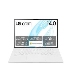 【長期保証付】LGエレクトロニクス(LG) 14Z90S-MA51J2 LG gram 14型 Core Ultra 5/16GB/256GB/Office エッセンスホワイト Windows 11Home ノートパソコン