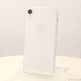 〔中古品〕 iPhoneXR 64GB ホワイト MT032J／A SIMフリー【258】