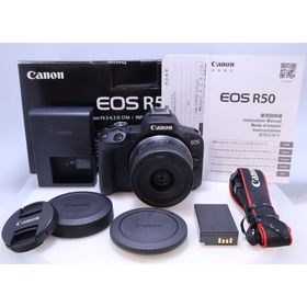 キヤノン(Canon)の【ほぼ新品】Canon EOS R50 標準ズームレンズキット(ミラーレス一眼)