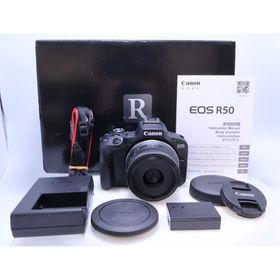 キヤノン(Canon)の【極美品】Canon EOS R50 標準ズームレンズキット(ミラーレス一眼)