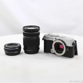〔中古品〕 OLYMPUS PEN E-P7 EZダブルズームキット シルバー【305】