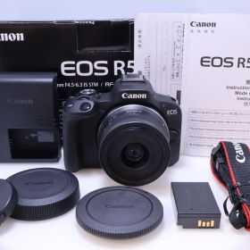 【ほぼ新品】Canon EOS R50 標準ズームレンズキット(RF-S18-45) ブラック ミラーレス一眼カメラ