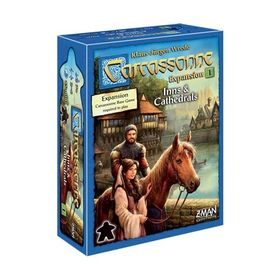 Z-Man Games Carcassonne Inns &amp; Cathedrals ボードゲーム 拡張 - 中世の田舎を形作ろう! タイル張り戦略ゲー