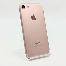 アップル(Apple)の【全額返金保証】【最速発送】Apple iPhone iPhone 7 32GB ローズゴールド au 動作確認済(スマートフォン本体)