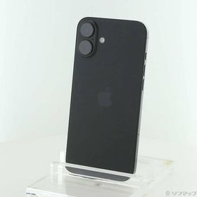 〔中古〕Apple(アップル) iPhone16 Plus 128GB ブラック 3N343J／A SIMフリー〔262-ud〕
