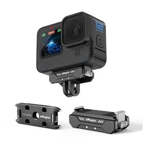 Gopro Hero 12 11 10 9 8 11Mini MAX 対応 磁気式マウント 折りたたみ式 アダプター マグネット式 アクセサ