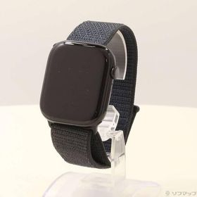 〔中古〕Apple(アップル) Apple Watch Series 10 GPS 46mm ジェットブラックアルミニウムケース インクスポーツループ〔348-ud〕