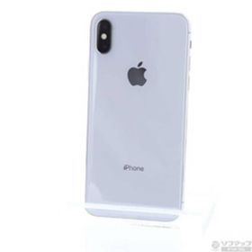〔中古〕Apple(アップル) iPhoneX 64GB シルバー MQAY2J／A SIMフリー〔262-ud〕