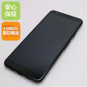 【中古】美品 SoftBank Google Pixel 3a 64GB ジャストブラック スマホ 中古土日祝発送 即日発送