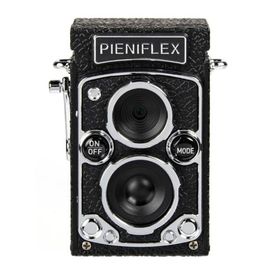 トイカメラ 二眼レフカメラ形 PIENIFLEX ピエニフレックス Kenko かわいい 静止画 動画撮影 音声録音 USB充電式 クラシックデザイン KC-TY02 ◆宅
