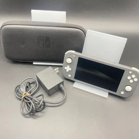 ◯Nintendo Switch Lite グレー 本体 アダプター ケース 付
