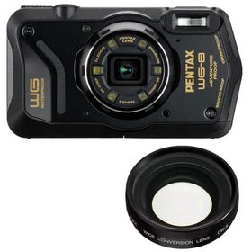 PENTAX ペンタックス WG-8 ブラック＋DW-5 ワイドコンバージョンレンズセット【wg8set】