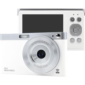 KEIYO コンパクトデジタルカメラ「AN-DC003」(ホワイト) 慶洋エンジニアリング WiFiレトロデジタルカメラ AN-DC003-WH 返品種別A