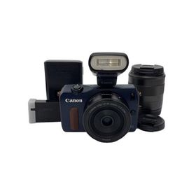 CANON◆デジタル一眼カメラ EOS M ダブルレンズキット [ベイブルー]