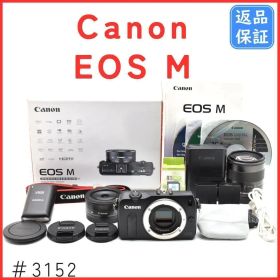 キャノン Canon EOS M ダブルレンズキット バッテリーx２《元箱付き》