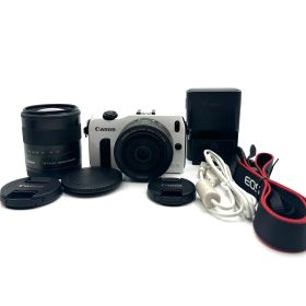 Canon ミラーレス一眼カメラ EOS M ダブルレンズキット EF-M18-55mm F3.5-5.6 IS STM/EF-M22mm F2 STM付属 ホワイト EOSMWH-WLK