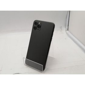 【中古】Apple au 【SIMロック解除済み】 iPhone 11 Pro Max 64GB スペースグレイ MWHD2J/A【仙台イービーンズ】保証期間１週間【ランクC】